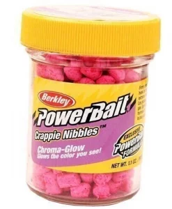 Berkley PowerBait Glow Pink Chroma-Glow Crappie Nibbles #BCNGP