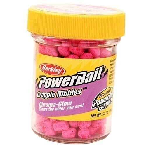 Berkley PowerBait Glow Pink Chroma-Glow Crappie Nibbles #BCNGP Berkley PowerBait Glow Pink Chroma-Glow Crappie Nibbles #BCNGP