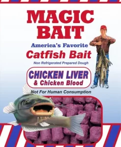 Magic Bait Catfish Cubes 7oz - Chicken Liver Blood