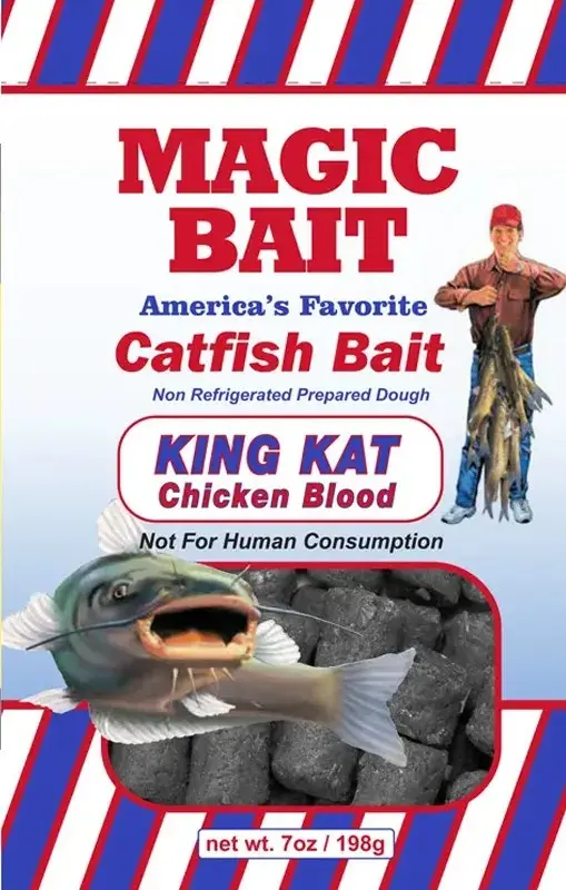 Magic Bait Catfish Cubes 7oz - King Kat Chicken Blood Magic Bait Catfish Cubes 7oz - King Kat Chicken Blood