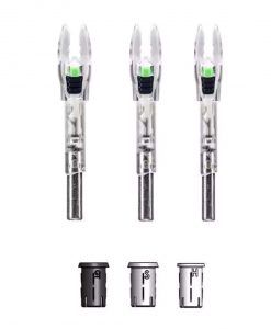 Nockturnal Shift Universal Green Lighted Nocks 3 Pack #NT-831