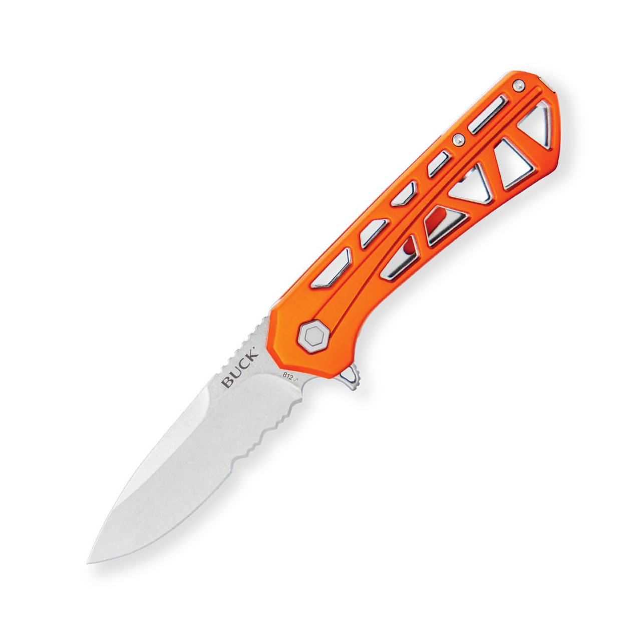 Buck 812 Trace Folding Knife Satin Drop Point Orange #0812ORX Buck 812 Trace Folding Knife Satin Drop Point Orange #0812ORX