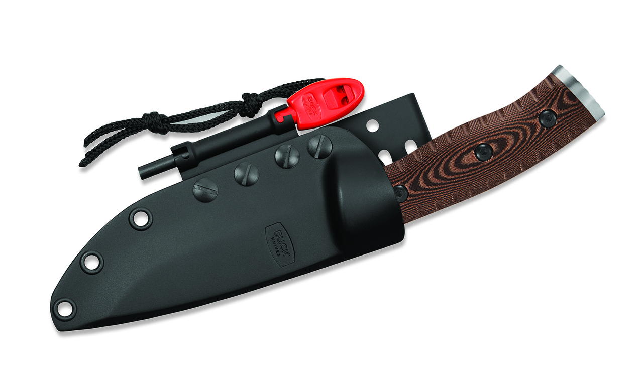 Buck Knives 863 Selkirk Fixed Blade Survival Knife With Fire Starter & Sheath #0863BRS Buck Knives 863 Selkirk Fixed Blade Survival Knife With Fire Starter & Sheath #0863BRS