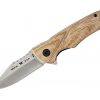 Buck Knives Sprint Pro Flipper Satin S30V Natural Canvas Micarta Folder Knife #0841TNS