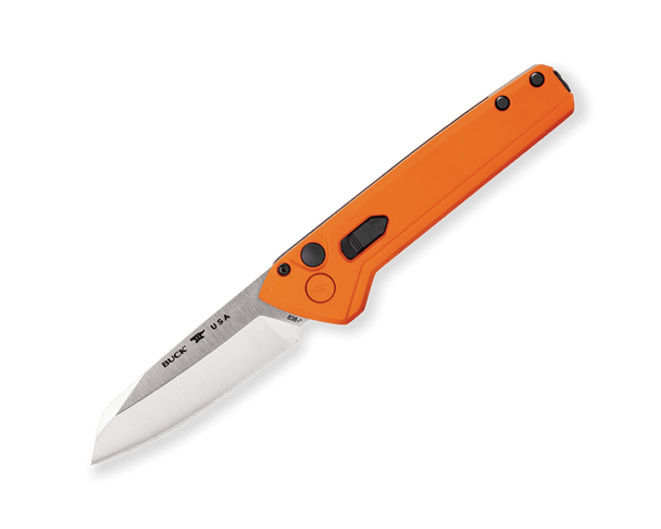 Buck Knives Wharncliffe Deploy Auto Knife - Orange #0838ORS Buck Knives Wharncliffe Deploy Auto Knife - Orange #0838ORS