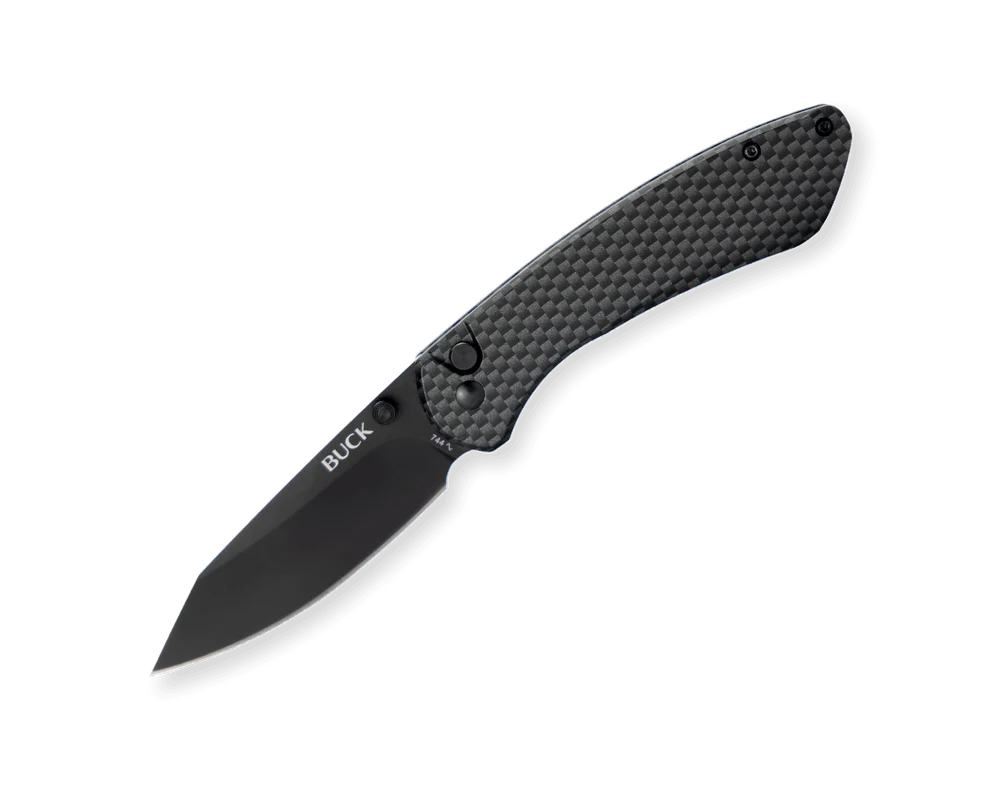 Buck Knives 744 Sovereign Button Lock Knife Carbon Fiber #0744CFS Buck Knives 744 Sovereign Button Lock Knife Carbon Fiber #0744CFS