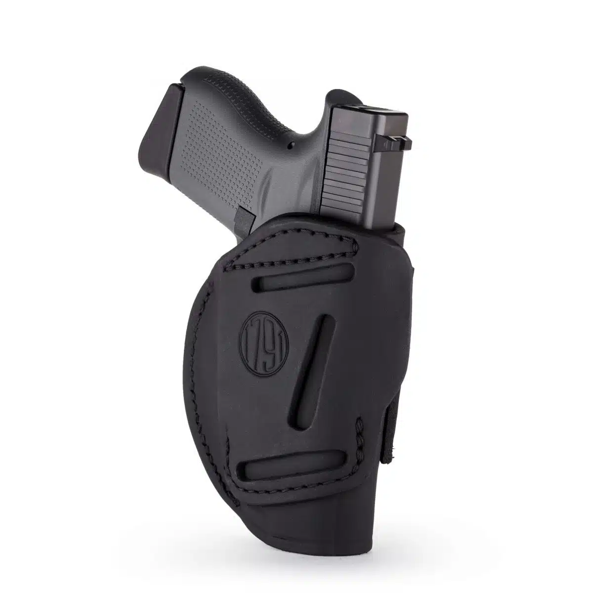 1791 GunLeather 4-Way IWB OWB Concealment Right Hand Holster Size 1 #4WH-1-SBL-R 1791 GunLeather 4-Way IWB/OWB Concealment Right Hand Holster Size 1 #4WH-1-SBL-R