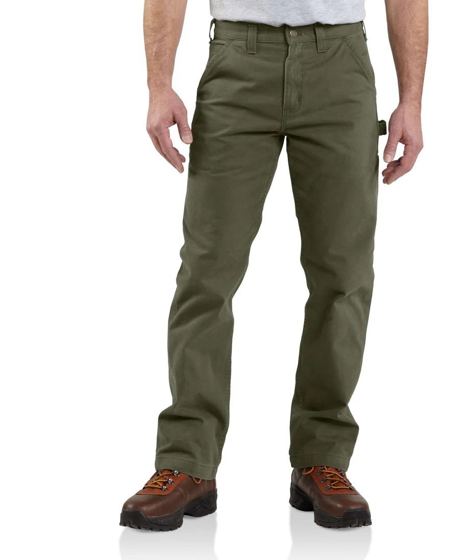 ARMY GREEN B324 Carhartt Men's Utility Work Pant - Relaxed Fit - Twill #B324
