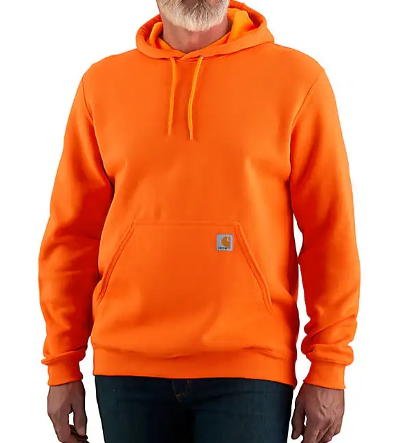 BRITE ORANGE Carhartt Loose Fit Midweight Hoodie #K121
