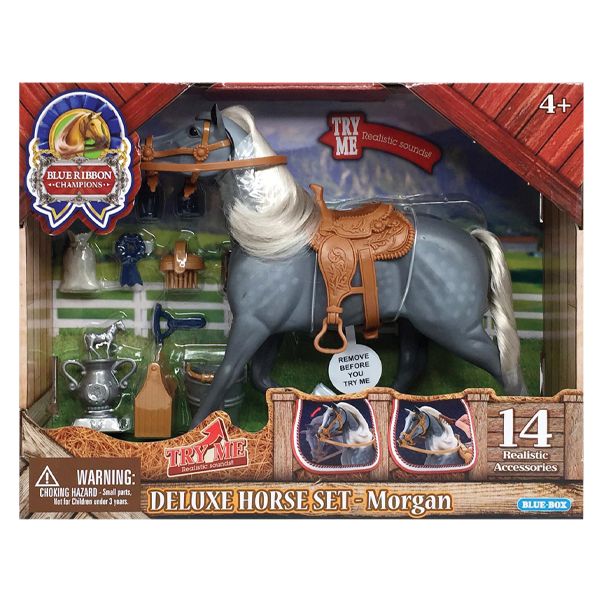Blue Ribbon Champions Deluxe Horse Set - Morgan Blue Ribbon Champions Deluxe Horse Set - Morgan