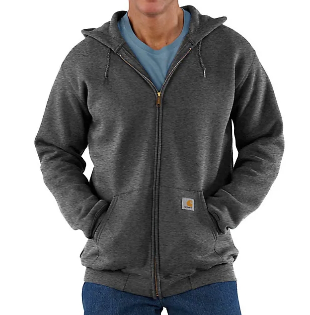 CARBON HEATHER Carhartt Loose Fit Midweight Full-Zip Sweatshirt #K122