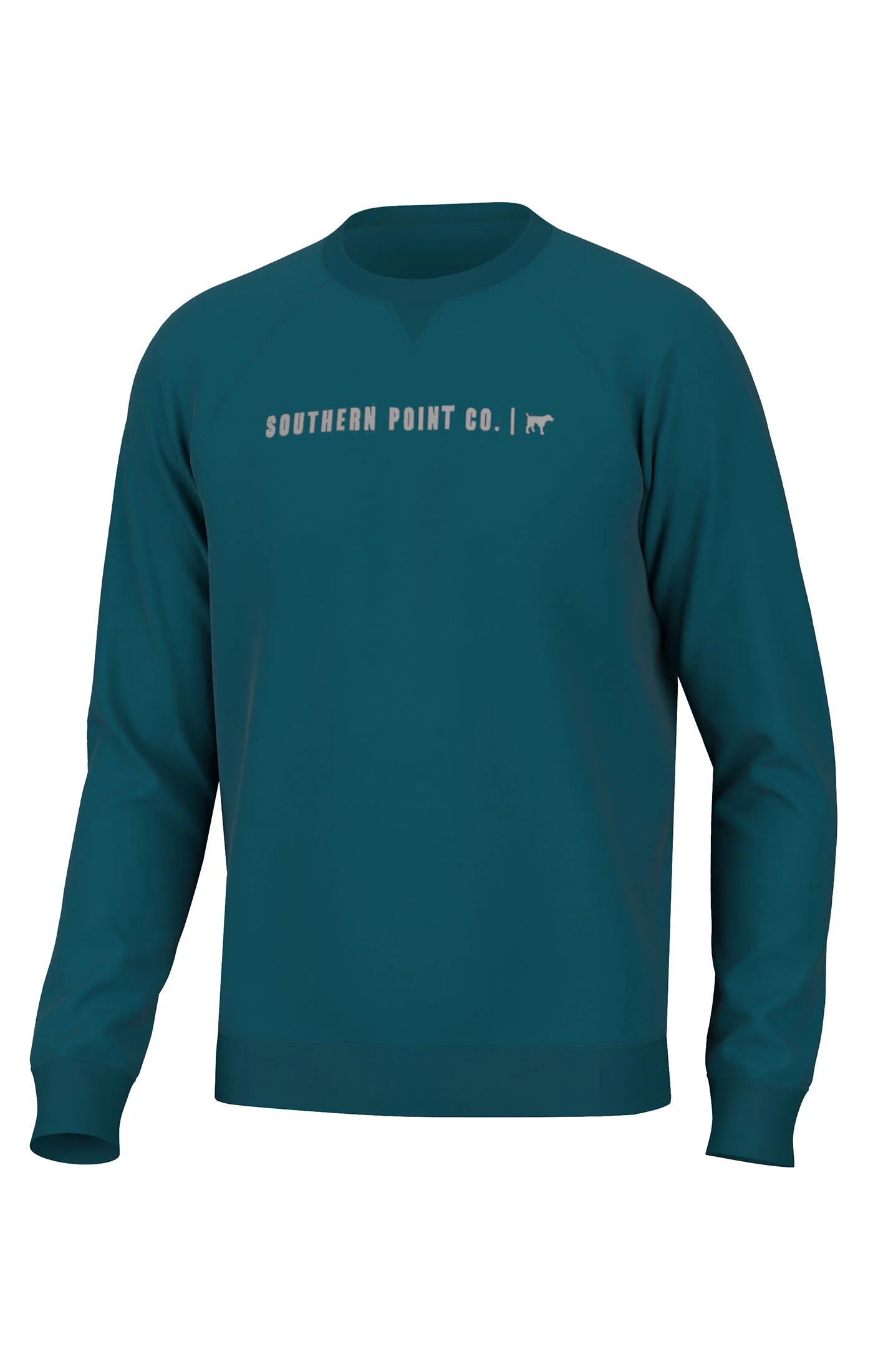 Southern Point Co. Youth Campside Long Sleeve Crew Gulf Coast (1) Southern Point Co. Youth Campside Long Sleeve Crew Gulf Coast