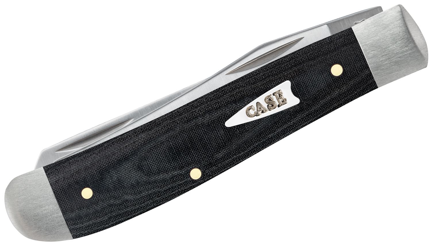 Case Smooth Black Micarta Mini Trapper #27822 Case Smooth Black Micarta Mini Trapper #27822
