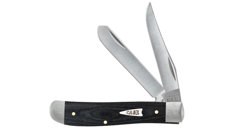 Case Smooth Black Micarta Mini Trapper #27822 Case Smooth Black Micarta Mini Trapper #27822