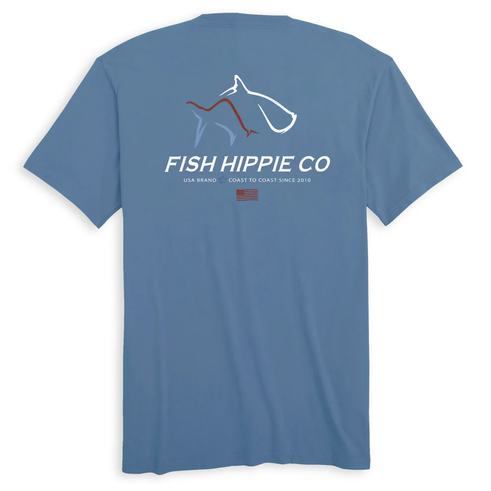 Fish Hippie Coast to Coast Tee Fish Hippie Coast to Coast Tee
