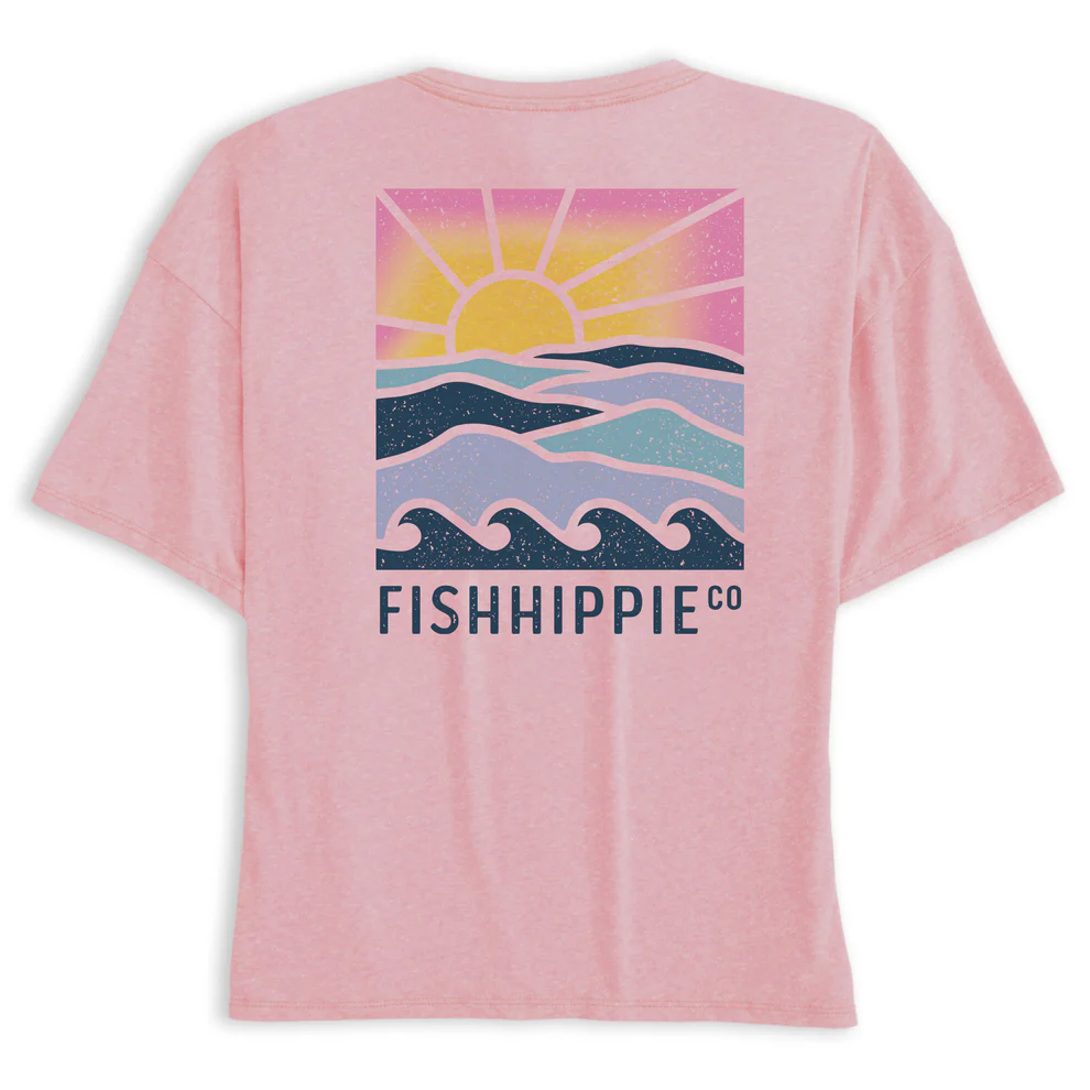 Fish Hippie Sunset Surf Tee Fish Hippie Sunset Surf Tee