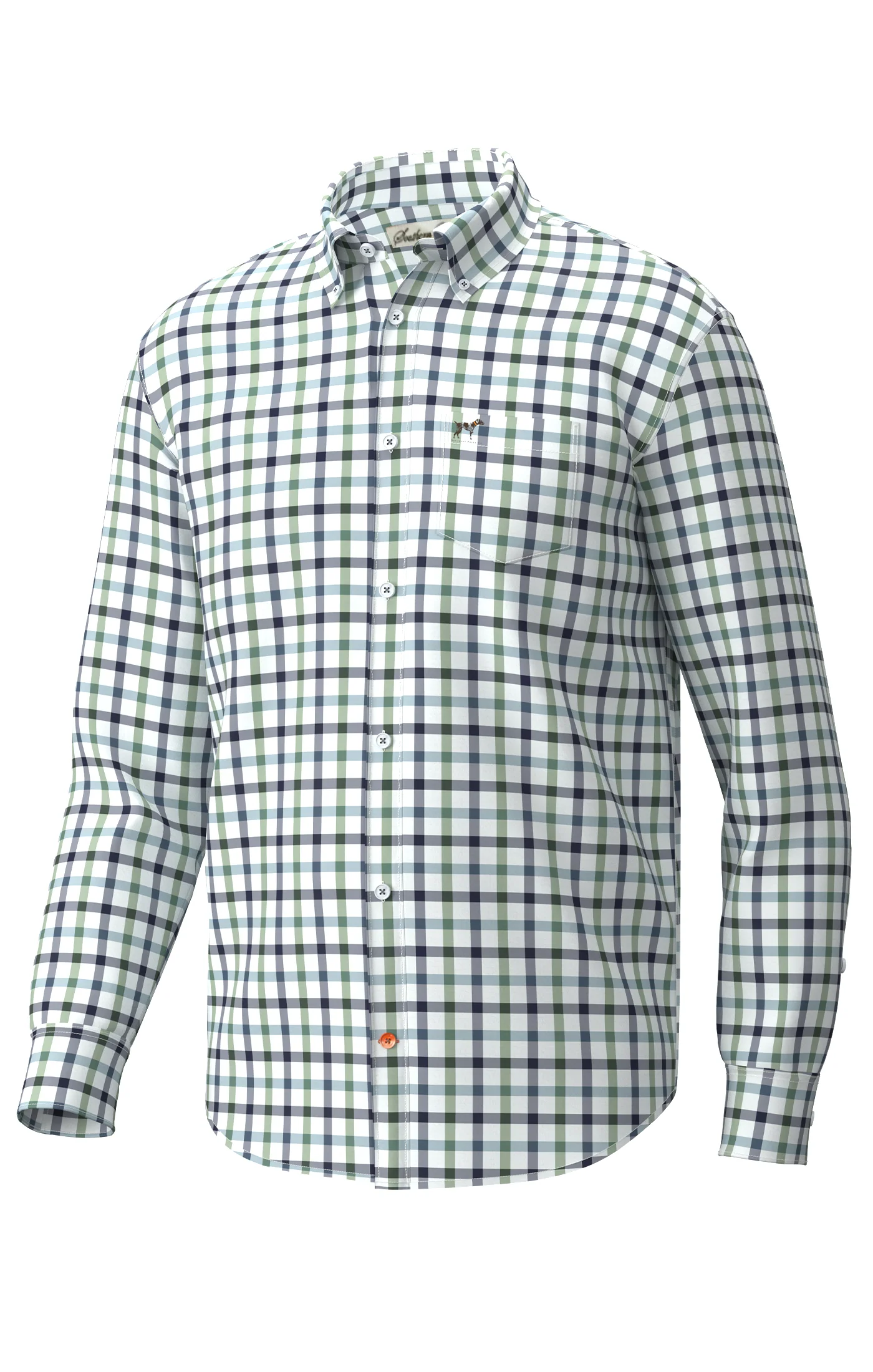 Southern Point Co. Youth Hadley Performance Button Down Burke Tattersall Southern Point Co. Youth Hadley Performance Button Down Burke Tattersall