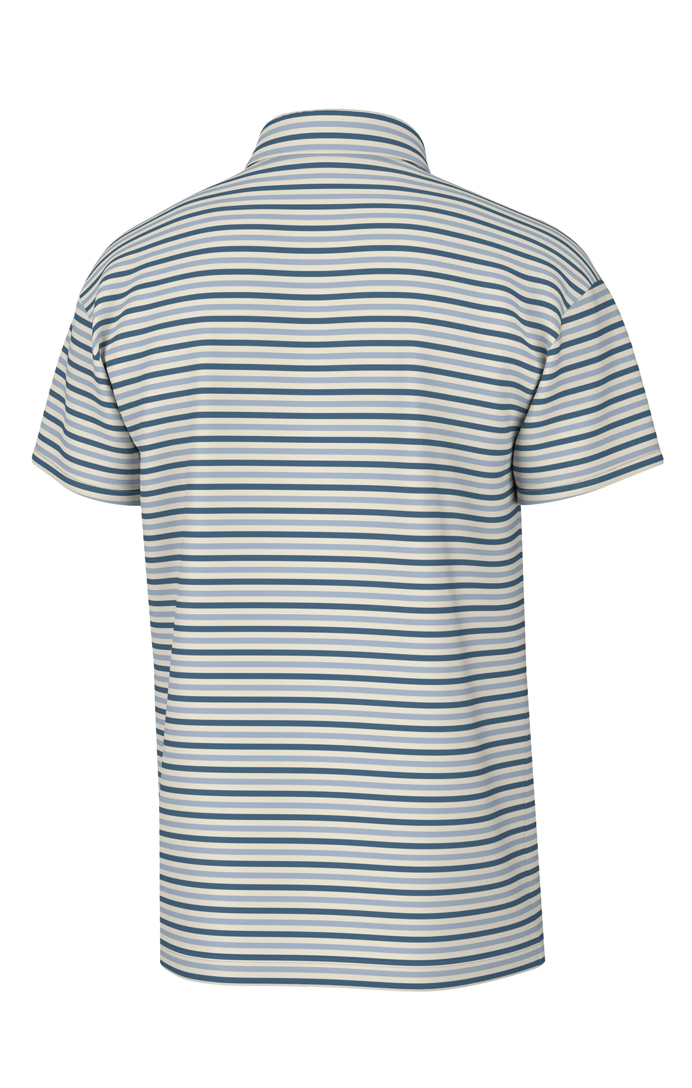 Southern Point Co. Performance Polo Humphrey Stripe Blue/Cream Southern Point Co. Performance Polo Humphrey Stripe Blue/Cream
