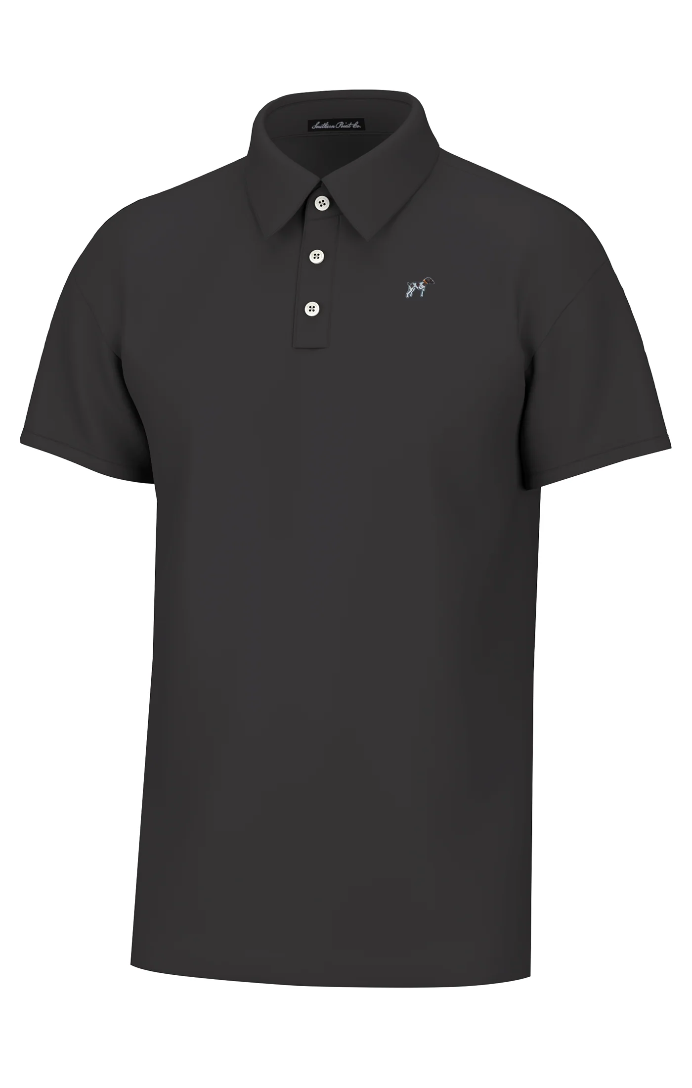 Southern Point Co. Maxwell Short Sleeve Polo Faded Black Southern Point Co. Maxwell Short Sleeve Polo Faded Black