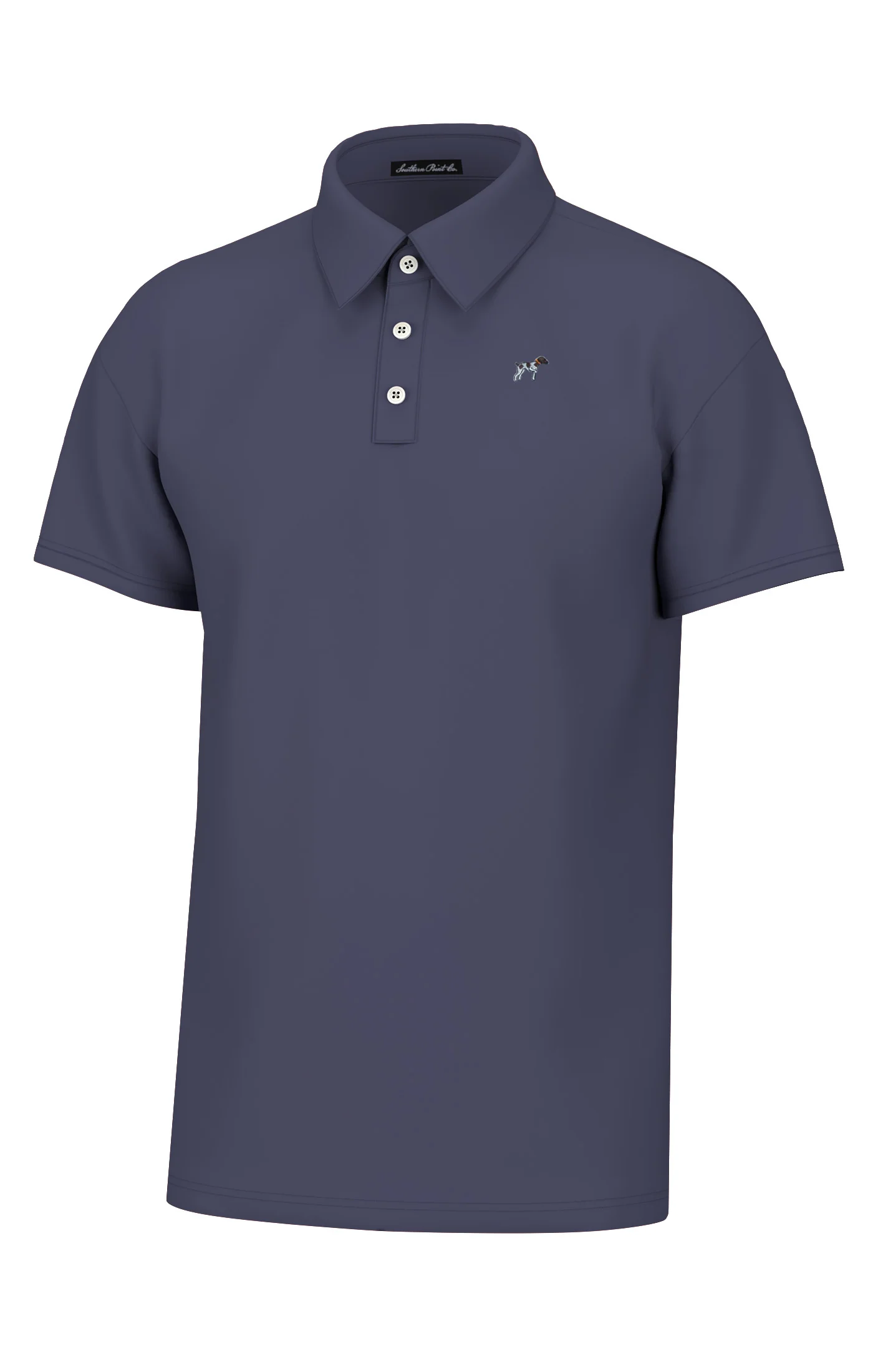 Southern Point Co. Maxwell Short Sleeve Polo Navy Southern Point Co. Maxwell Short Sleeve Polo Navy