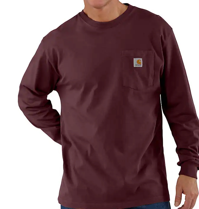 PORT K126 Carhartt Loose Fit Heavyweight Long-Sleeve Pocket T-Shirt #K126
