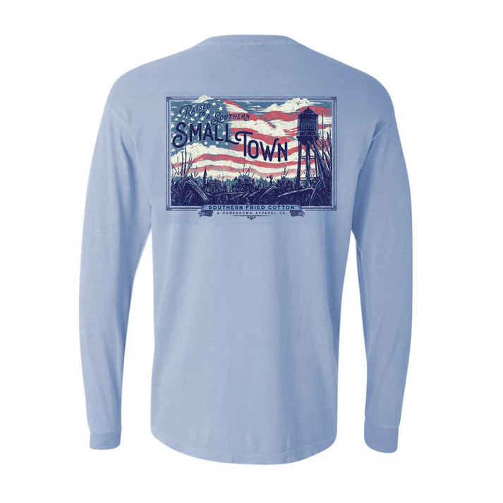 Southern Fried Cotton Small Town USA Long Sleeve Southern Fried Cotton Small Town USA Long Sleeve