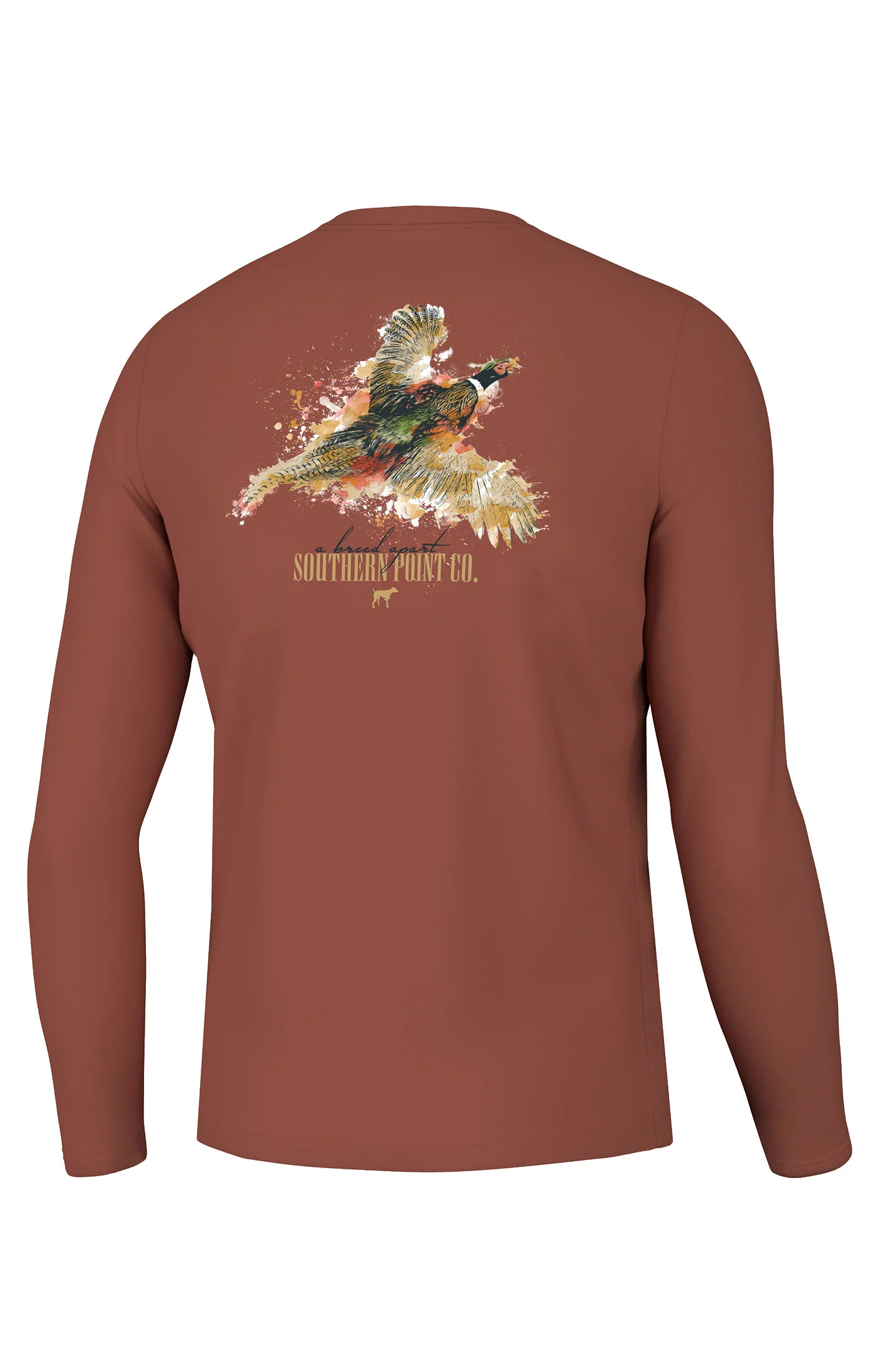 Southern Point Co. Youth Splatter Series Pheasant Long Sleeve Tee(1) Southern Point Co. Youth Splatter Series Pheasant Long Sleeve Tee