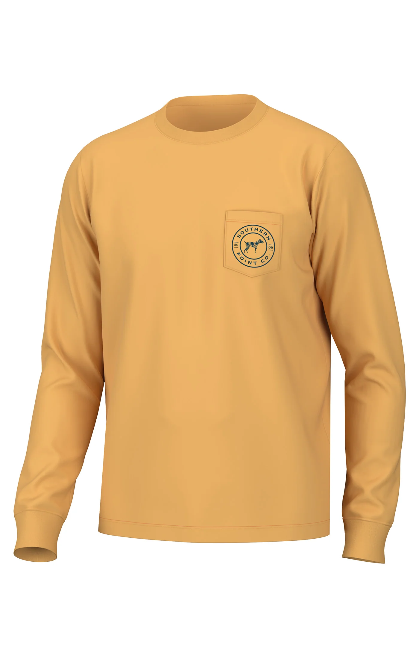 Southern Point Co. Youth Shell Cap Long Sleeve Tee-shirt_shellcap_honeygold_F24_F Southern Point Co. Youth Shell Cap Long Sleeve Tee