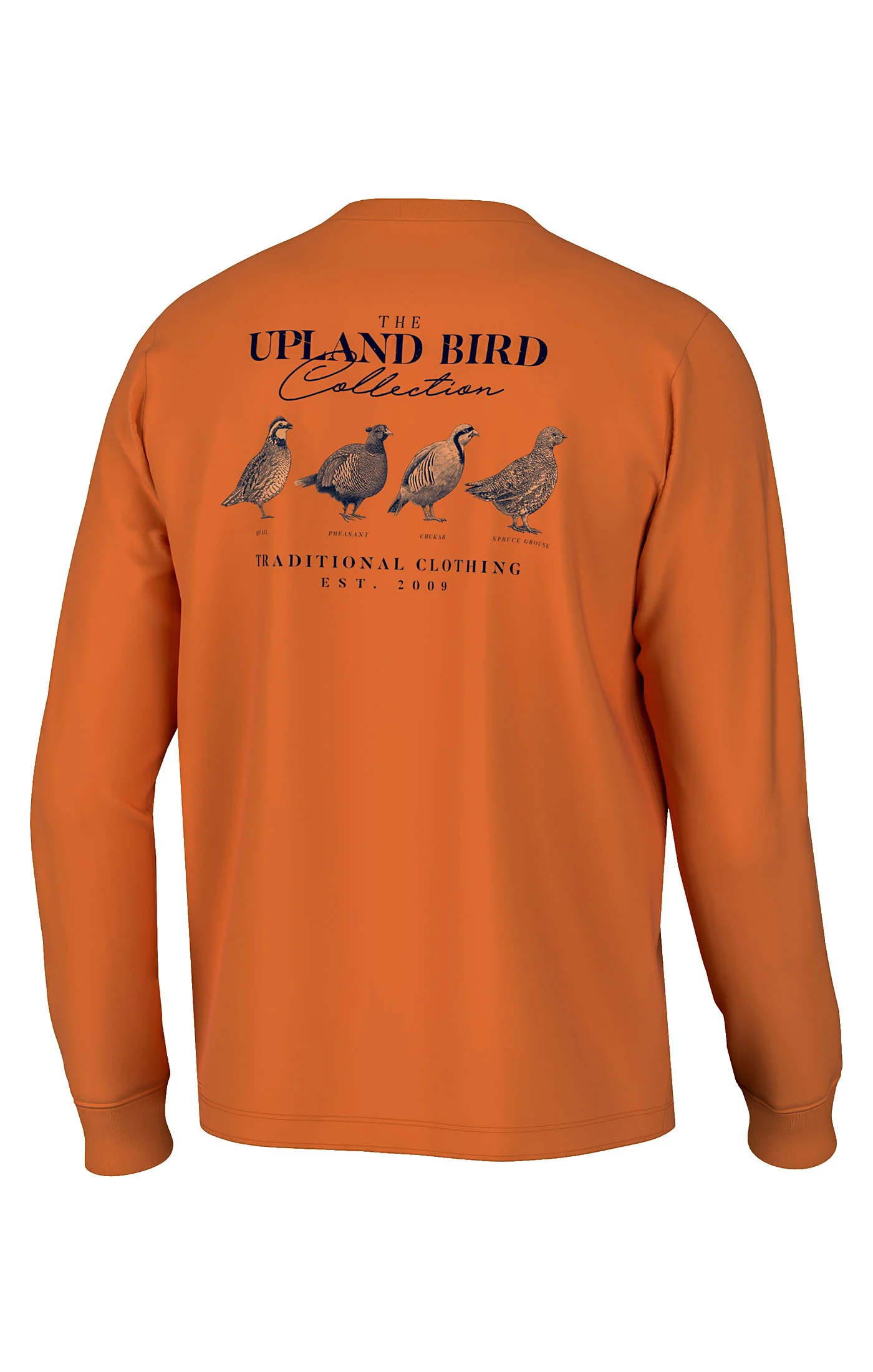 Southern Point Co. Upland Bird Collection Long Sleeve Tee Burnt Orange Southern Point Co. Upland Bird Collection Long Sleeve Tee Burnt Orange