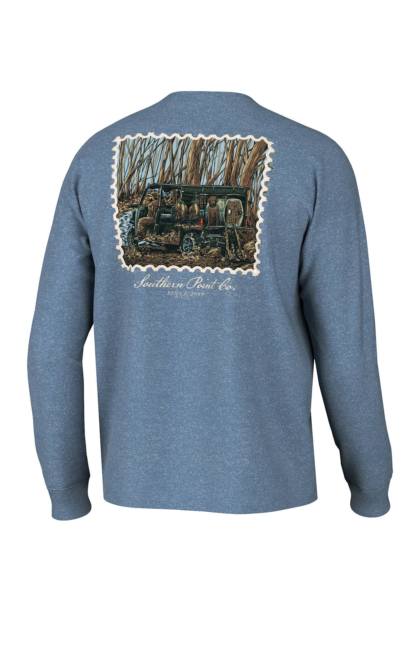 Southern Point Co. Kennel Up Long Sleeve Tee Captain's Blue Southern Point Co. Kennel Up Long Sleeve Tee Captain's Blue