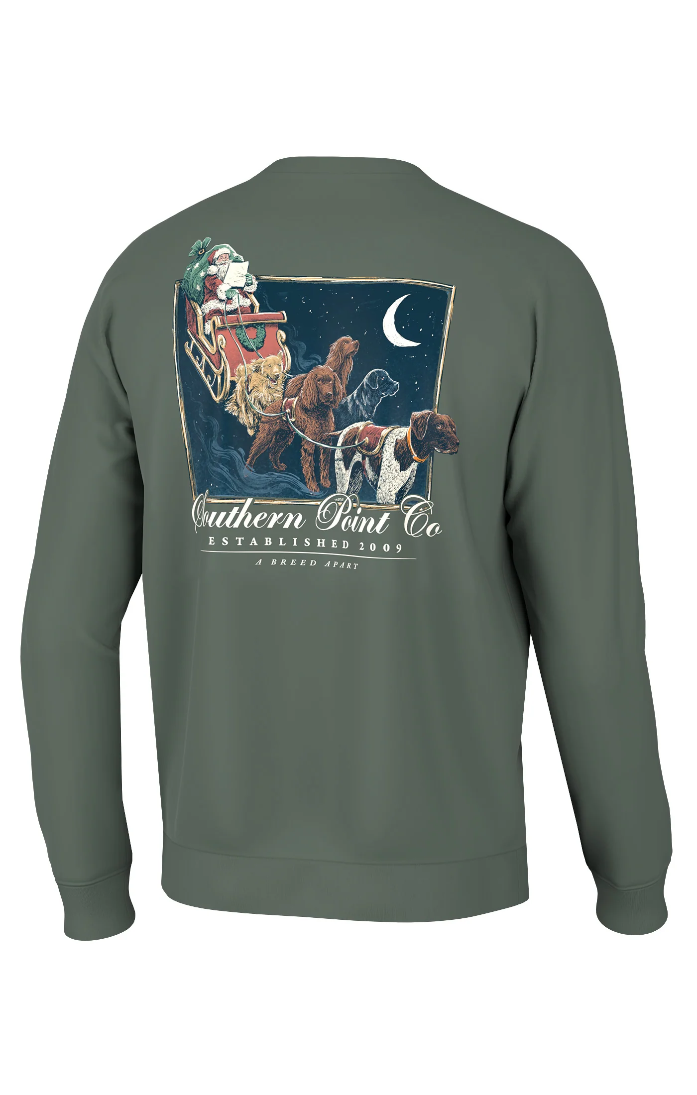 Southern Point Co. Santa Clause Long Sleeve Tee Sycamore Southern Point Co. Santa Clause Long Sleeve Tee Sycamore