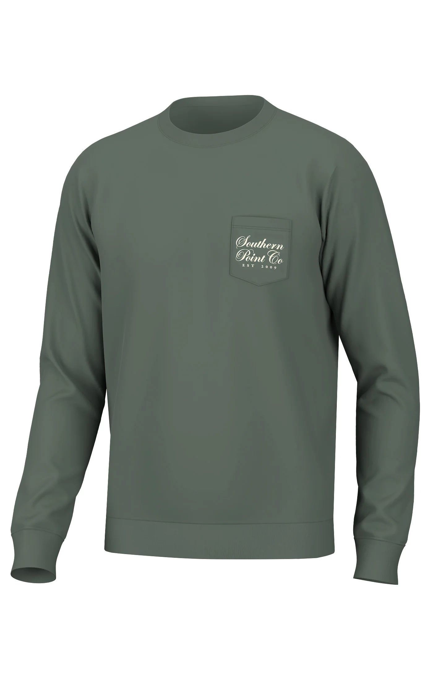 Southern Point Co. Santa Clause Long Sleeve Tee Sycamore Southern Point Co. Santa Clause Long Sleeve Tee Sycamore