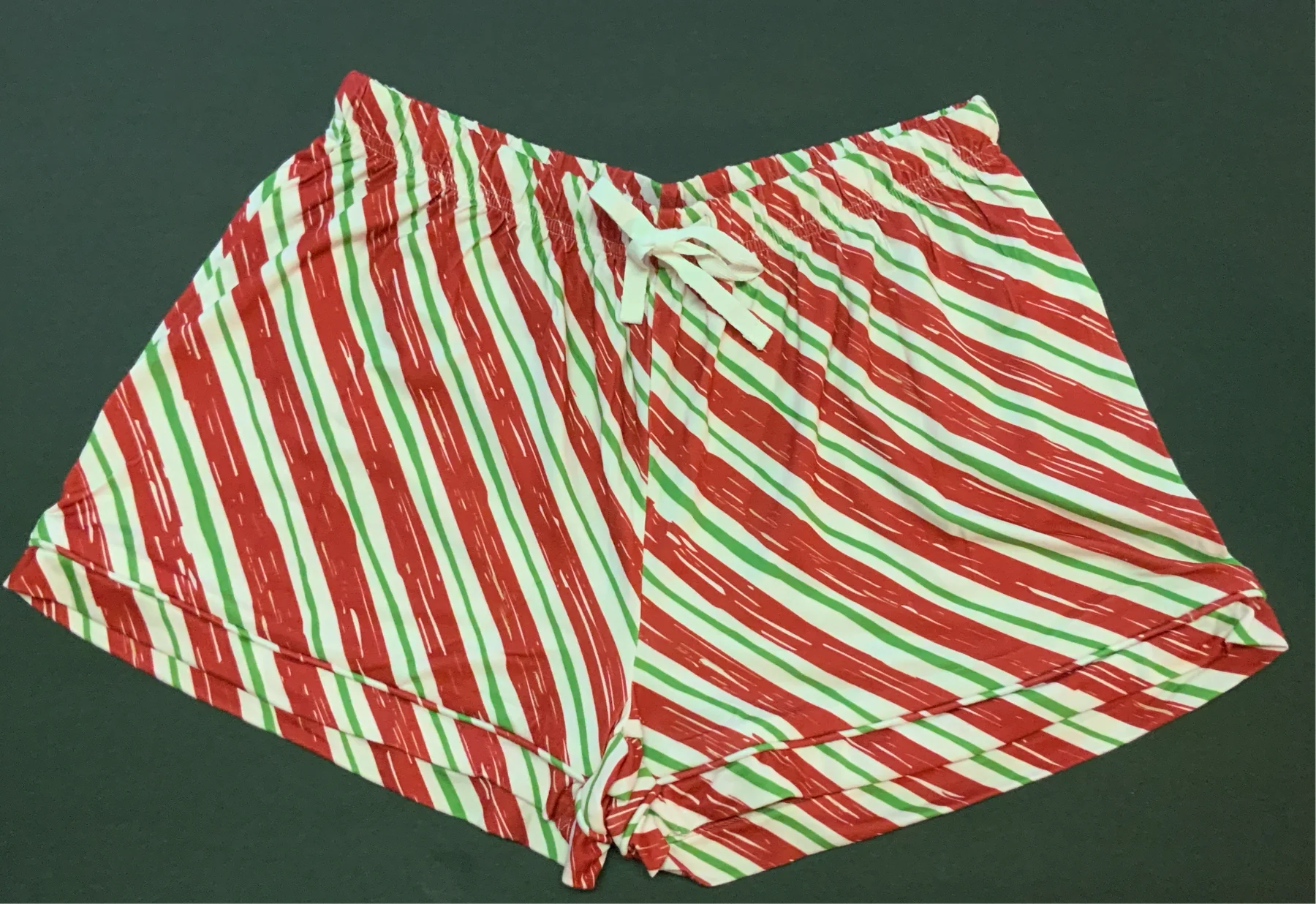 Southern Couture Christmas Stripes Lounge Shorts Southern Couture Christmas Stripes Lounge Shorts