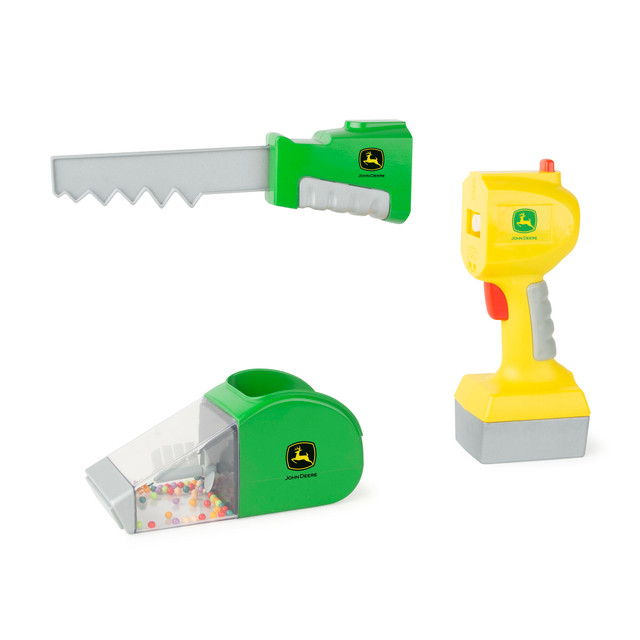 Tomy John Deere 2-in-1 Power Tool Toy With Toy Saw And Toy Vacuum #47614 Tomy John Deere 2-in-1 Power Tool Toy With Toy Saw And Toy Vacuum #47614