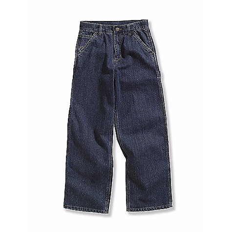 Carhartt Boys' Washed Denim Dungaree Pants #CK8344 Carhartt Boys' Washed Denim Dungaree Pants #CK8344