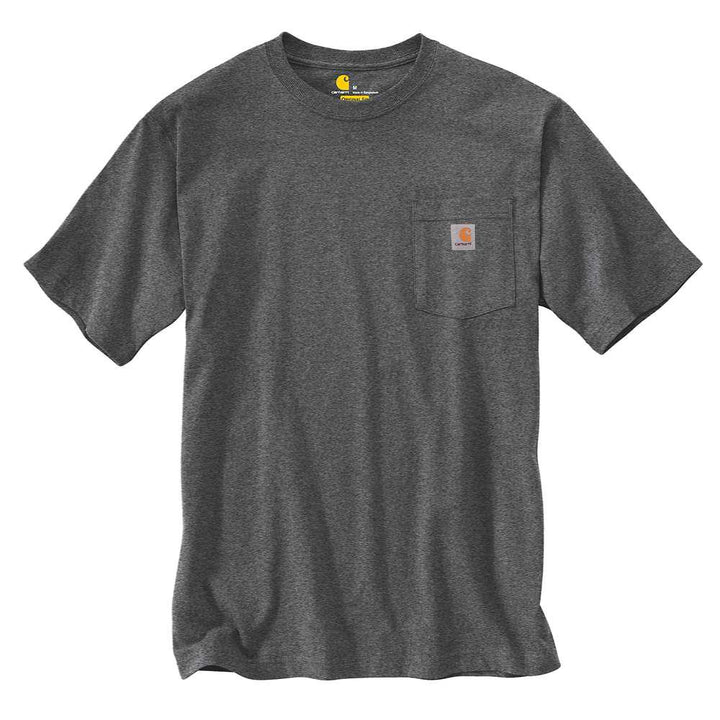 CARBON HEATHER K87 Carhartt Loose Fit Heavyweight Short-Sleeve Pocket T-Shirt #K87