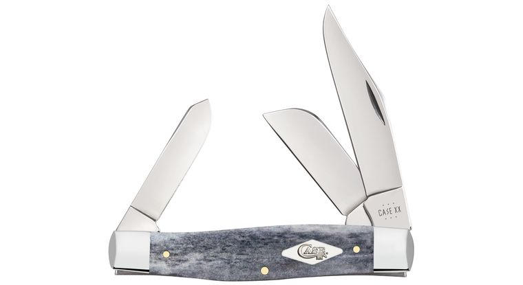 Case Knife Smooth Gray Bone Large Stockman Pocket Knife #34203 Case Knife Smooth Gray Bone Large Stockman Pocket Knife #34203