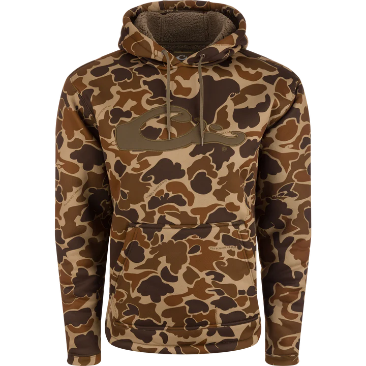 old school Drake LST Silencer Fleece-Lined Hoodie #DW2880