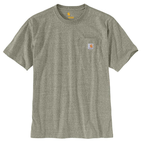 GRANITE HEATHER K87 Carhartt Loose Fit Heavyweight Short-Sleeve Pocket T-Shirt #K87