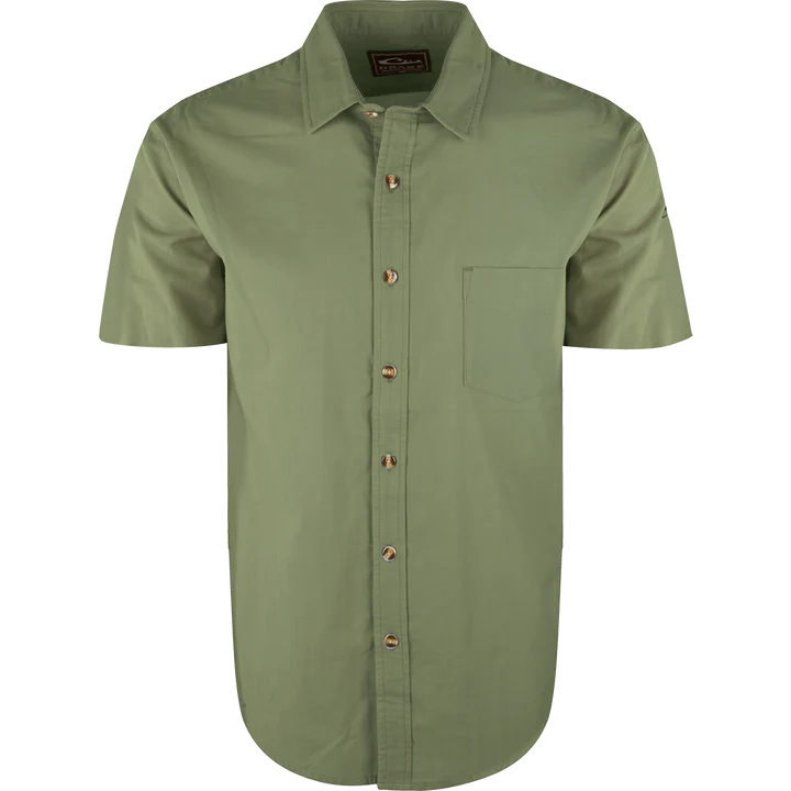 GREEN DS2003 Drake NeverTuck Shirt Short Sleeve #DS2003