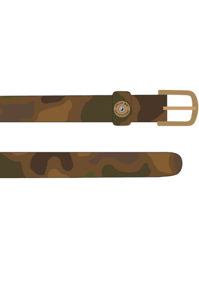 Local Boy Outfitters Printed Leather Old School Camo Belt #L2100233 Local Boy Outfitters Printed Leather Old School Camo Belt #L2100233