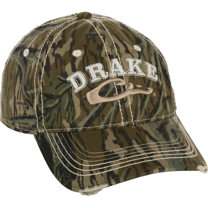 MOSSY OAK ORIGINAL TREESTAND DH4165 Drake Distressed 6-Panel Ball Cap #DH4165