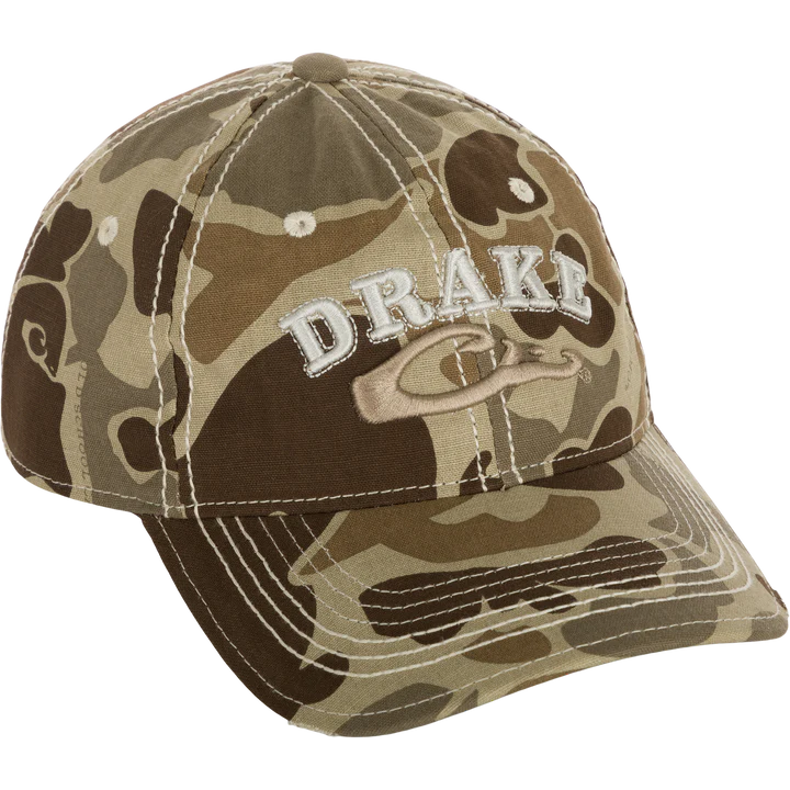 OLD SCHOOL TIMBER DH4165 Drake Distressed 6-Panel Ball Cap #DH4165