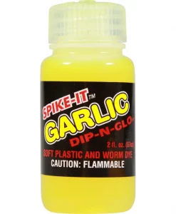 Spike-It Chartreuse Garlic Dip-N-Glo Worm Dye #SDS-GCH
