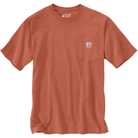 TERRACOTTA K87 Carhartt Loose Fit Heavyweight Short-Sleeve Pocket T-Shirt #K87