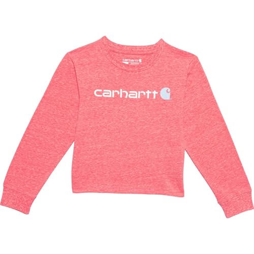 Carhartt Girls' Long-Sleeve Core Logo T-Shirt (Toddler/Child/Youth) - Dubarry Show Heather #TK9978 Carhartt Girls' Long-Sleeve Core Logo T-Shirt (Toddler/Child/Youth) - Dubarry Show Heather #TK9978