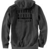 Carhartt Original Fit Midweight Rugged Workwear Graphic Hooded Sweatshirt - Carbon Heather #104442