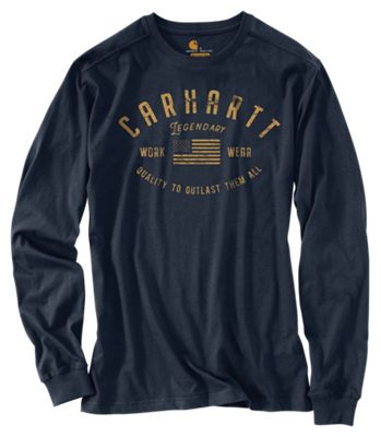 Carhartt Relaxed Fit Midweight Long-Sleeve Legendary Graphic T-Shirt - Navy #104439 Carhartt Relaxed Fit Midweight Long-Sleeve Legendary Graphic T-Shirt - Navy #104439
