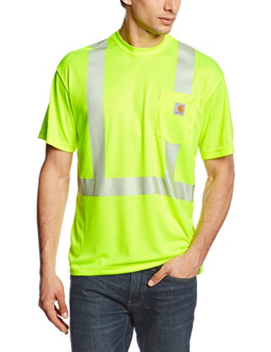 Carhartt Force High-Visibility Short-Sleeve Class 2 T-Shirt - Brite Lime #100495 Carhartt Force High-Visibility Short-Sleeve Class 2 T-Shirt - Brite Lime #100495