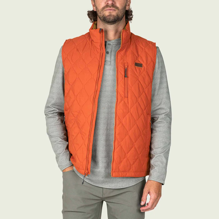 APRICOT ORANGE Marsh Wear Barnwell Puff Vest #MWJ16